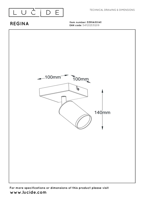 Lucide REGINA - Spot plafond - 1xGU10 - Taupe | Essential - technique